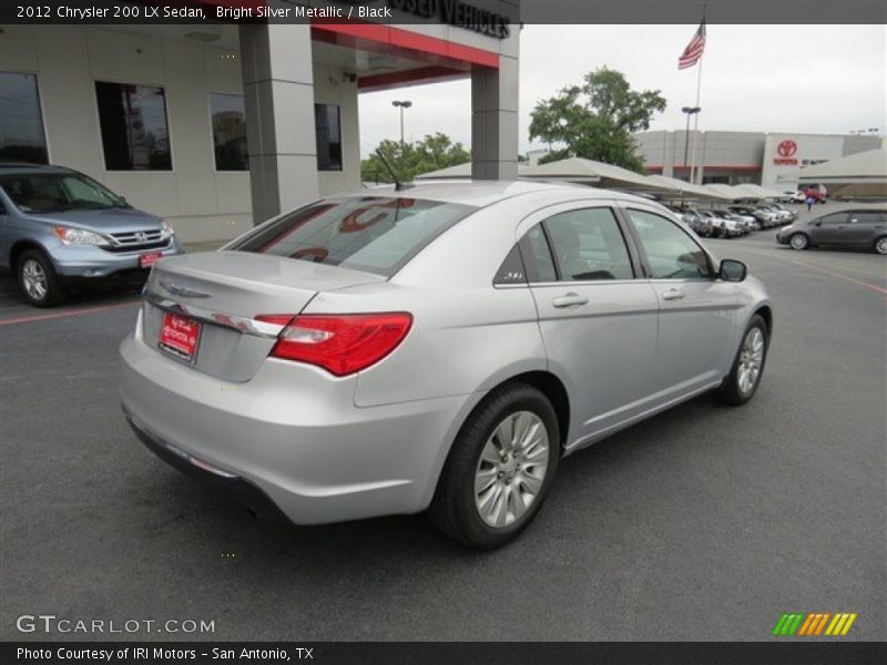 Bright Silver Metallic / Black 2012 Chrysler 200 LX Sedan