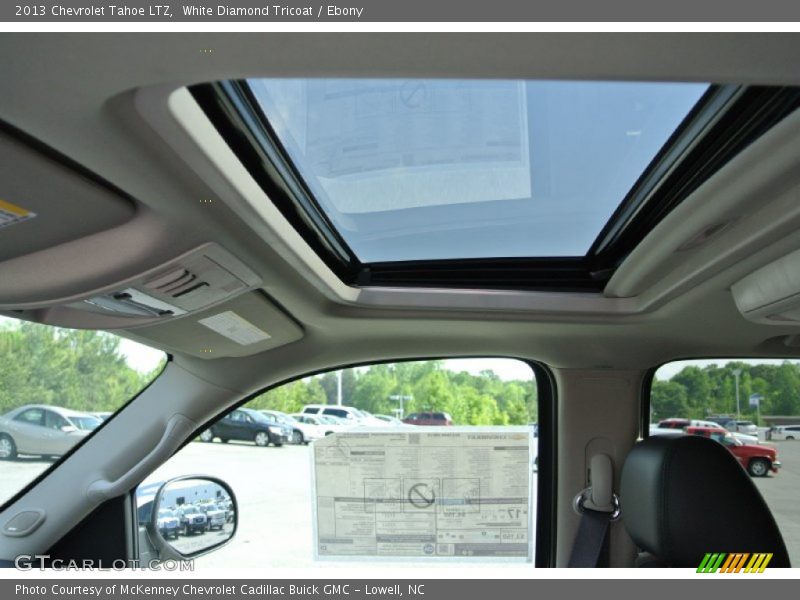White Diamond Tricoat / Ebony 2013 Chevrolet Tahoe LTZ