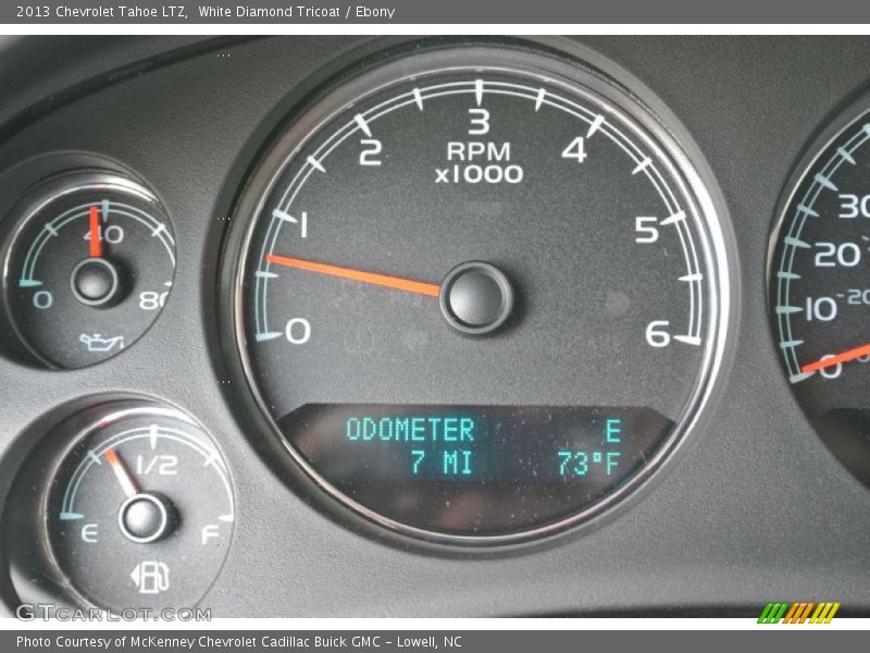 White Diamond Tricoat / Ebony 2013 Chevrolet Tahoe LTZ