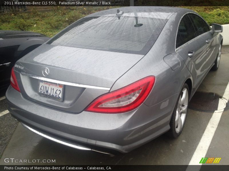 Palladium Silver Metallic / Black 2011 Mercedes-Benz CLS 550