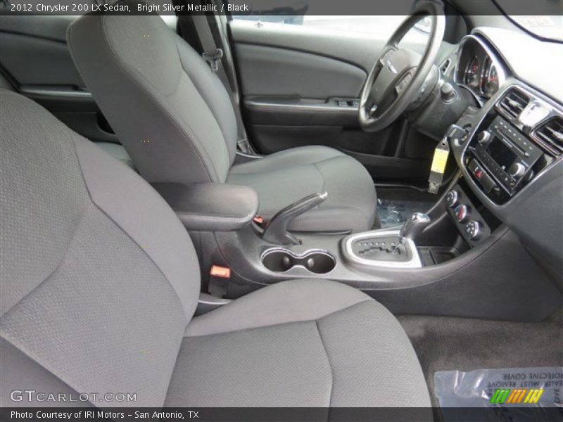 Bright Silver Metallic / Black 2012 Chrysler 200 LX Sedan