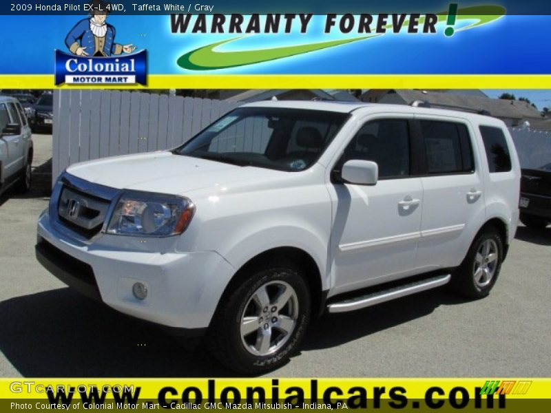 Taffeta White / Gray 2009 Honda Pilot EX-L 4WD