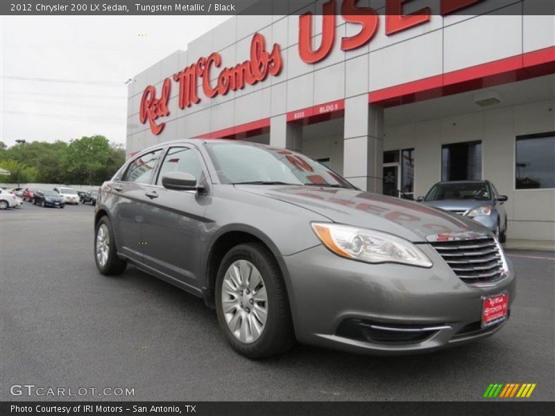 Tungsten Metallic / Black 2012 Chrysler 200 LX Sedan