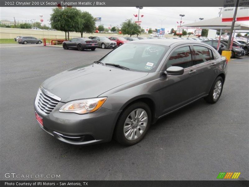 Tungsten Metallic / Black 2012 Chrysler 200 LX Sedan