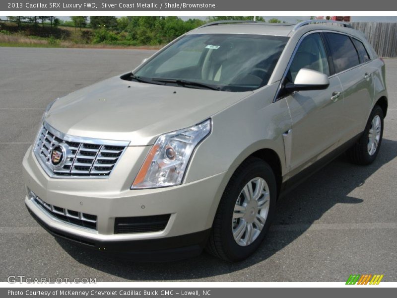 Silver Coast Metallic / Shale/Brownstone 2013 Cadillac SRX Luxury FWD