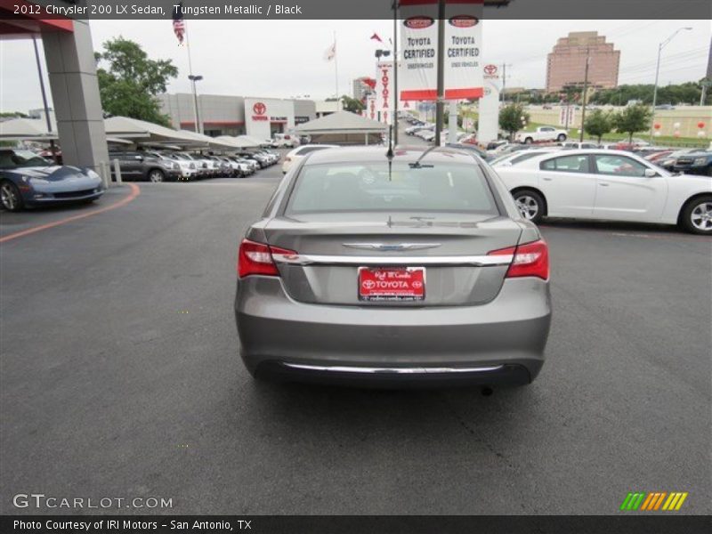 Tungsten Metallic / Black 2012 Chrysler 200 LX Sedan