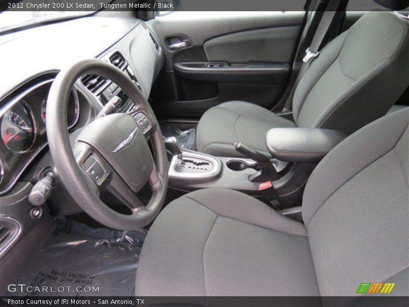 Tungsten Metallic / Black 2012 Chrysler 200 LX Sedan