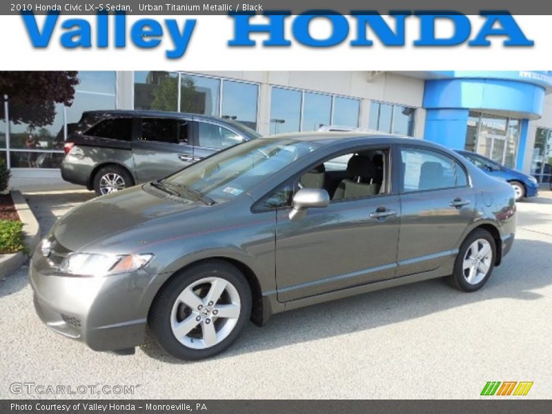 Urban Titanium Metallic / Black 2010 Honda Civic LX-S Sedan