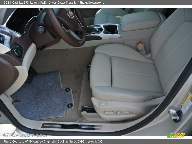 Silver Coast Metallic / Shale/Brownstone 2013 Cadillac SRX Luxury FWD