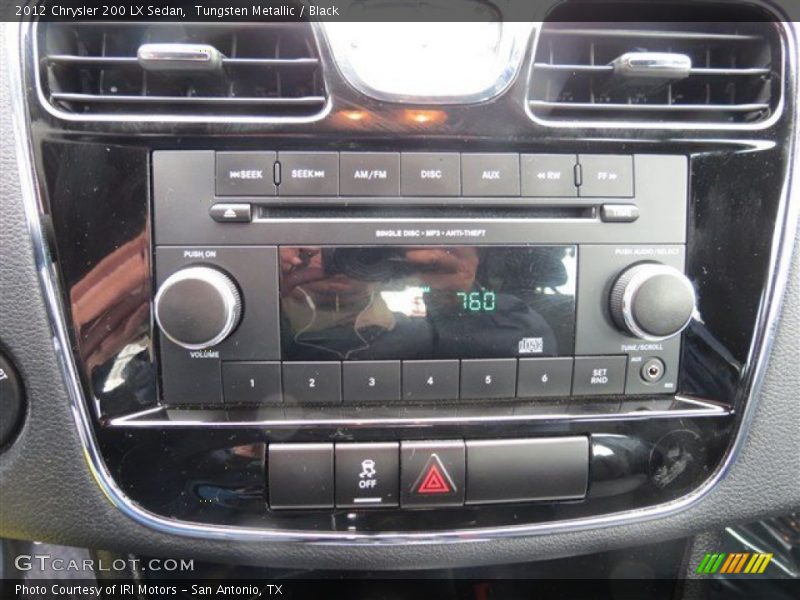 Tungsten Metallic / Black 2012 Chrysler 200 LX Sedan