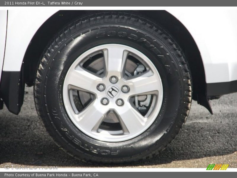 Taffeta White / Gray 2011 Honda Pilot EX-L