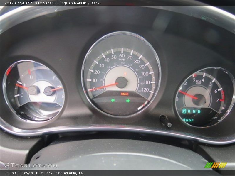 Tungsten Metallic / Black 2012 Chrysler 200 LX Sedan