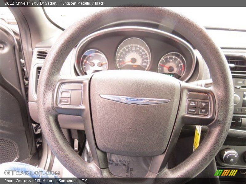 Tungsten Metallic / Black 2012 Chrysler 200 LX Sedan