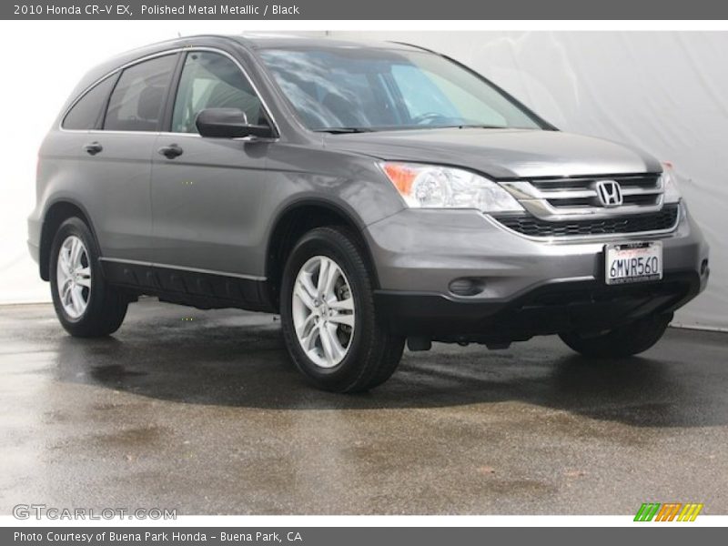Polished Metal Metallic / Black 2010 Honda CR-V EX