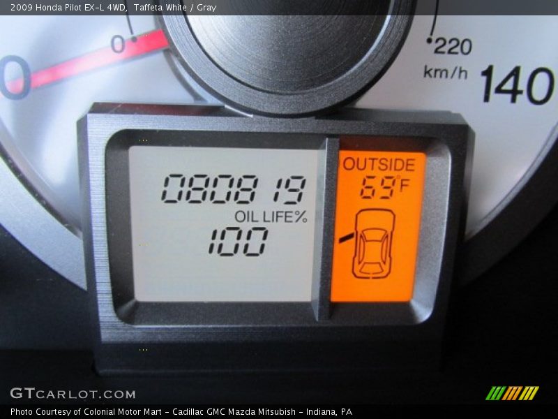 Taffeta White / Gray 2009 Honda Pilot EX-L 4WD