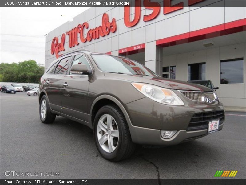 Dark Bronze Metallic / Black/Saddle 2008 Hyundai Veracruz Limited