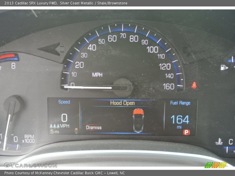 Silver Coast Metallic / Shale/Brownstone 2013 Cadillac SRX Luxury FWD