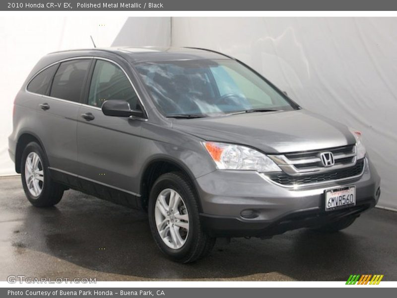 Polished Metal Metallic / Black 2010 Honda CR-V EX