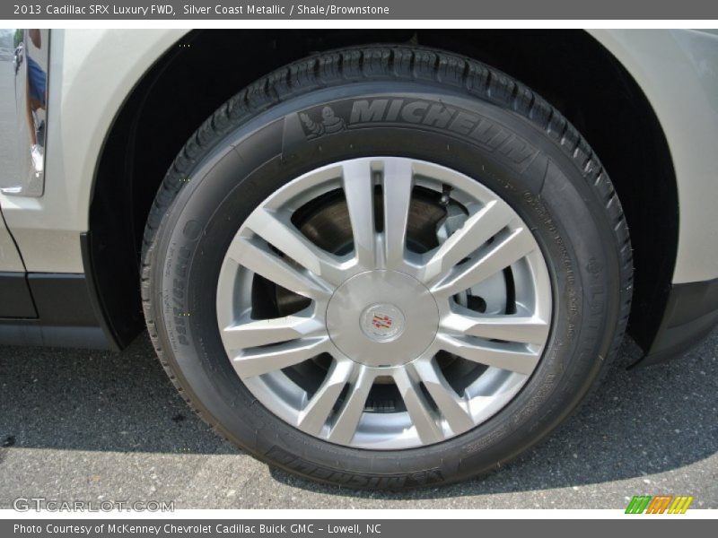 Silver Coast Metallic / Shale/Brownstone 2013 Cadillac SRX Luxury FWD