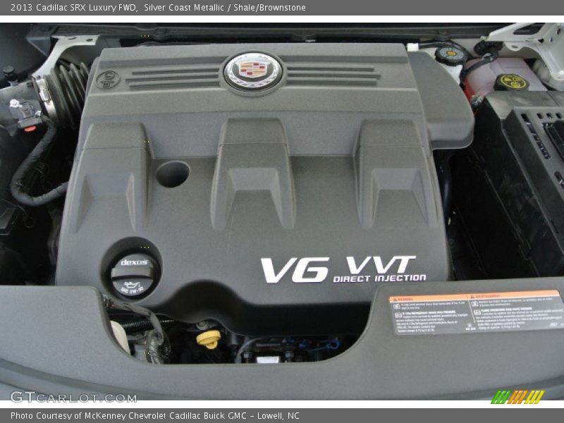 Silver Coast Metallic / Shale/Brownstone 2013 Cadillac SRX Luxury FWD