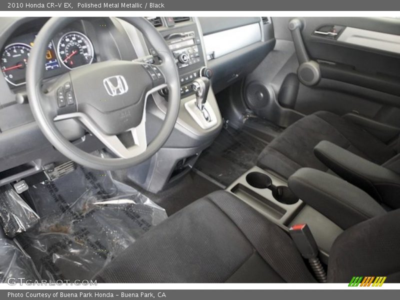 Polished Metal Metallic / Black 2010 Honda CR-V EX