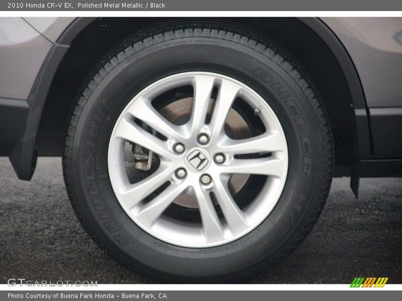 Polished Metal Metallic / Black 2010 Honda CR-V EX