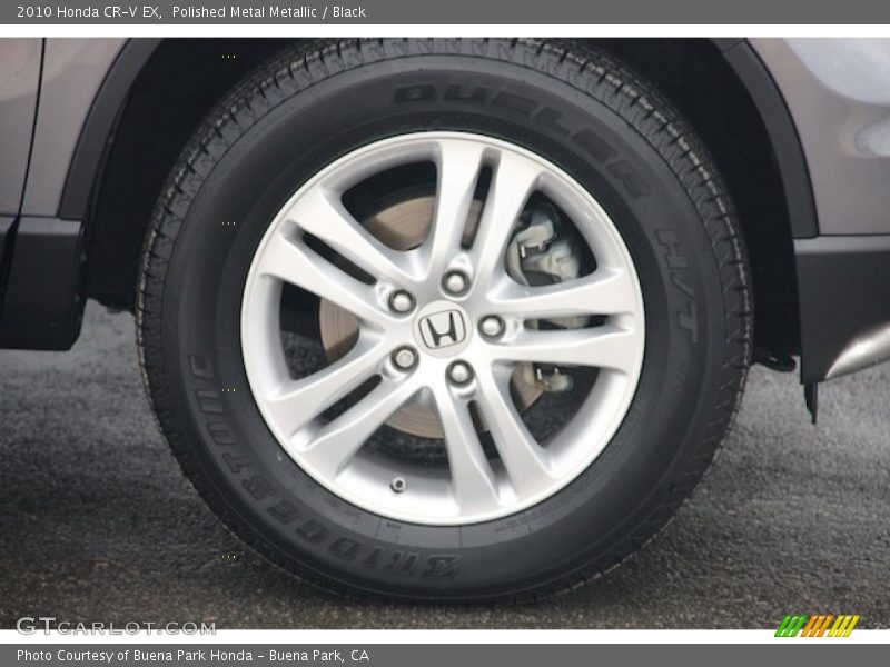 Polished Metal Metallic / Black 2010 Honda CR-V EX