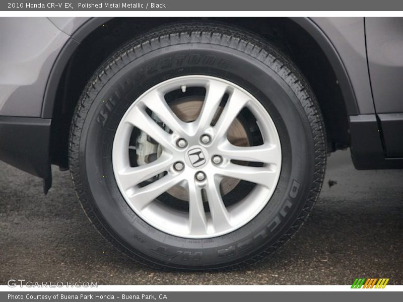 Polished Metal Metallic / Black 2010 Honda CR-V EX