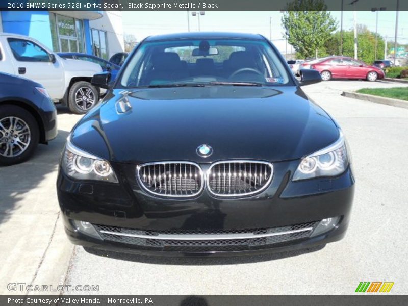 Black Sapphire Metallic / Black 2010 BMW 5 Series 528i xDrive Sedan