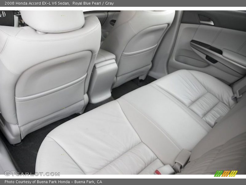 Royal Blue Pearl / Gray 2008 Honda Accord EX-L V6 Sedan