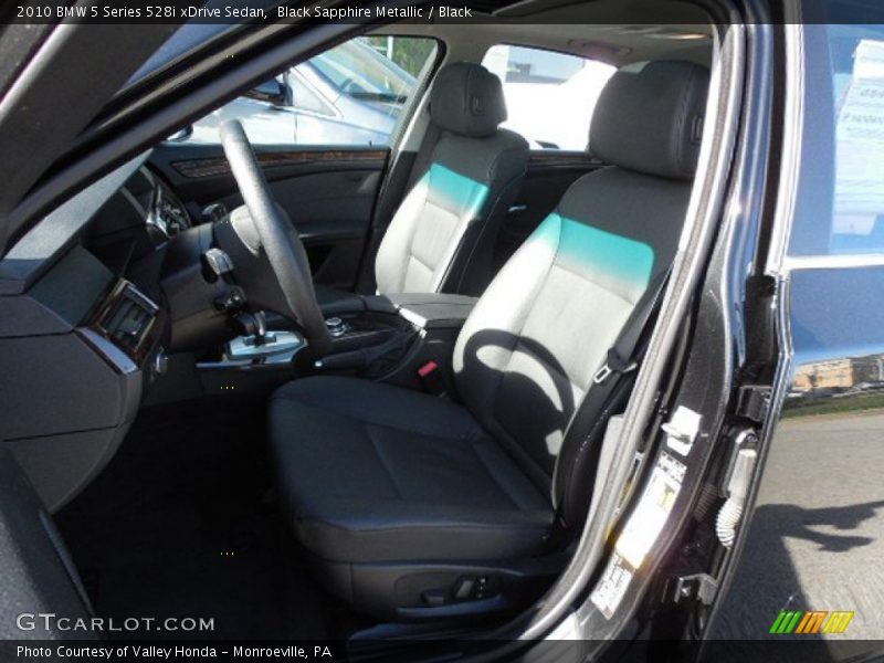 Black Sapphire Metallic / Black 2010 BMW 5 Series 528i xDrive Sedan