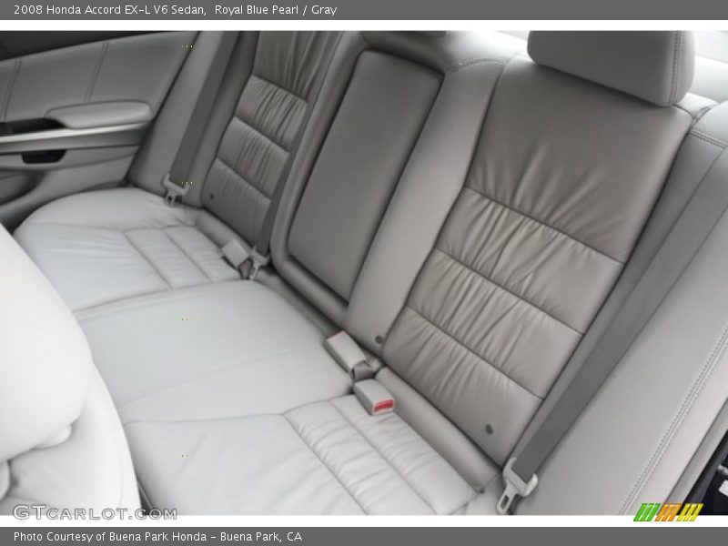 Royal Blue Pearl / Gray 2008 Honda Accord EX-L V6 Sedan