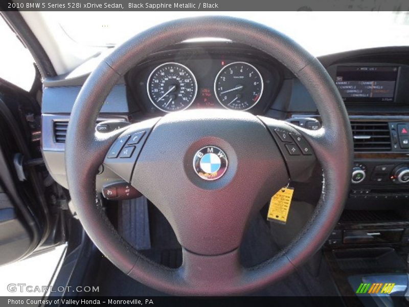 Black Sapphire Metallic / Black 2010 BMW 5 Series 528i xDrive Sedan