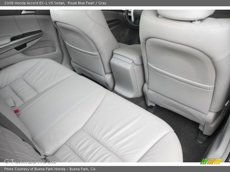 Royal Blue Pearl / Gray 2008 Honda Accord EX-L V6 Sedan