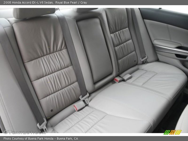 Royal Blue Pearl / Gray 2008 Honda Accord EX-L V6 Sedan