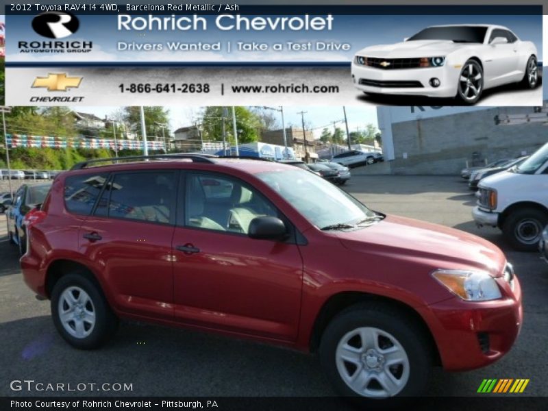 Barcelona Red Metallic / Ash 2012 Toyota RAV4 I4 4WD