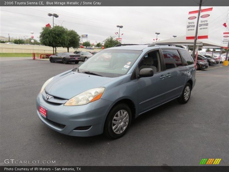 Blue Mirage Metallic / Stone Gray 2006 Toyota Sienna CE