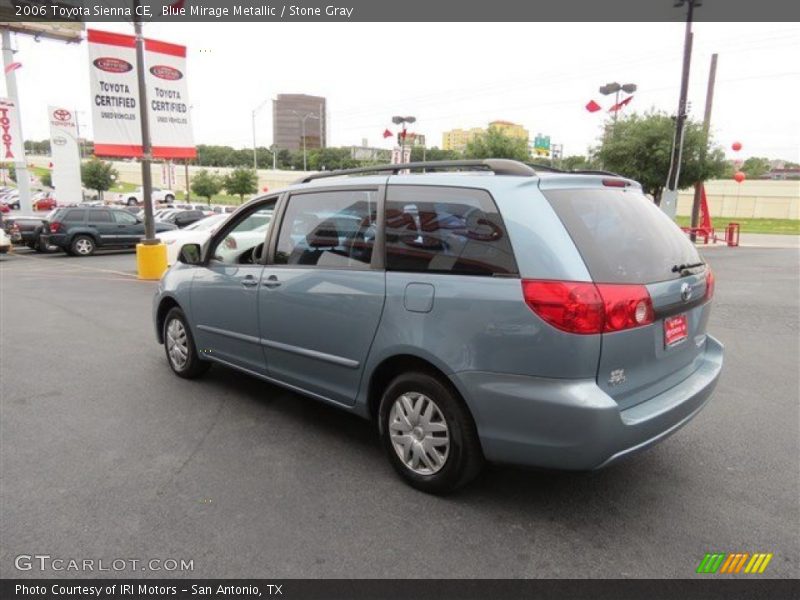 Blue Mirage Metallic / Stone Gray 2006 Toyota Sienna CE