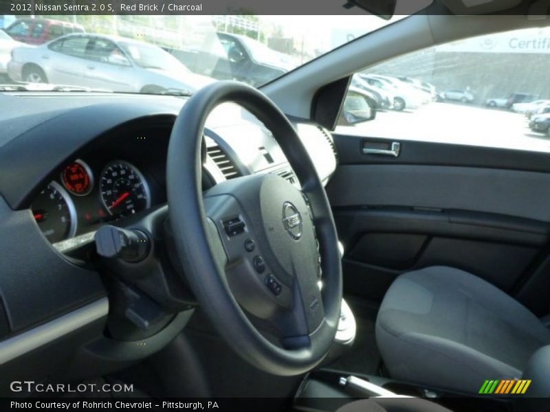 Red Brick / Charcoal 2012 Nissan Sentra 2.0 S