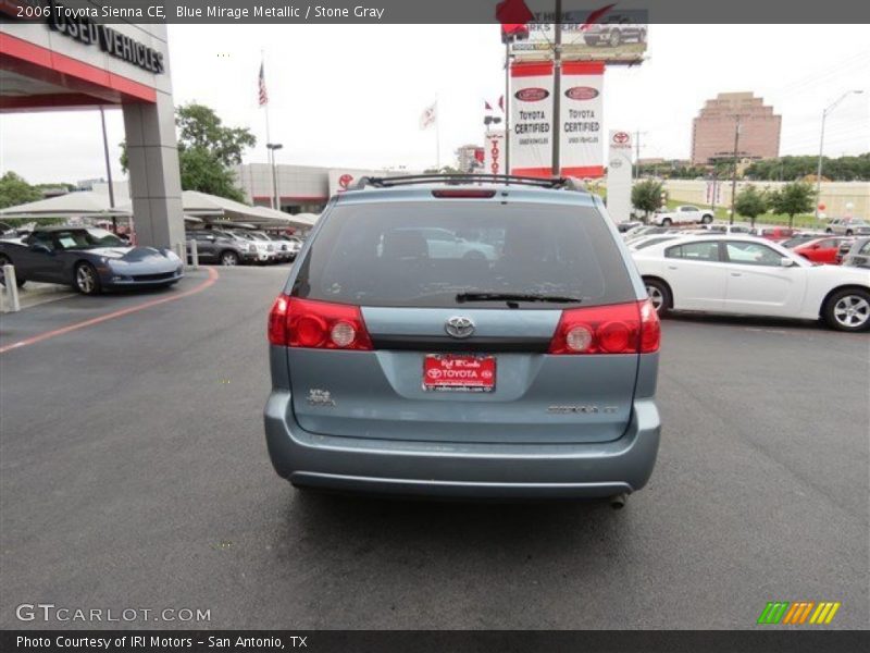 Blue Mirage Metallic / Stone Gray 2006 Toyota Sienna CE