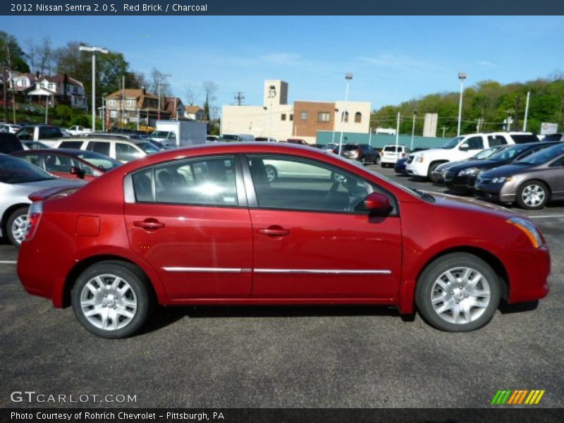 Red Brick / Charcoal 2012 Nissan Sentra 2.0 S