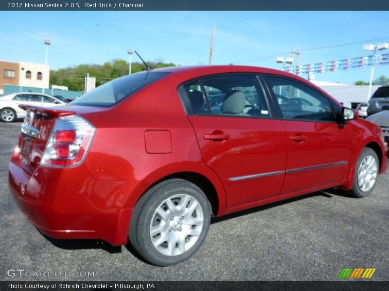 Red Brick / Charcoal 2012 Nissan Sentra 2.0 S