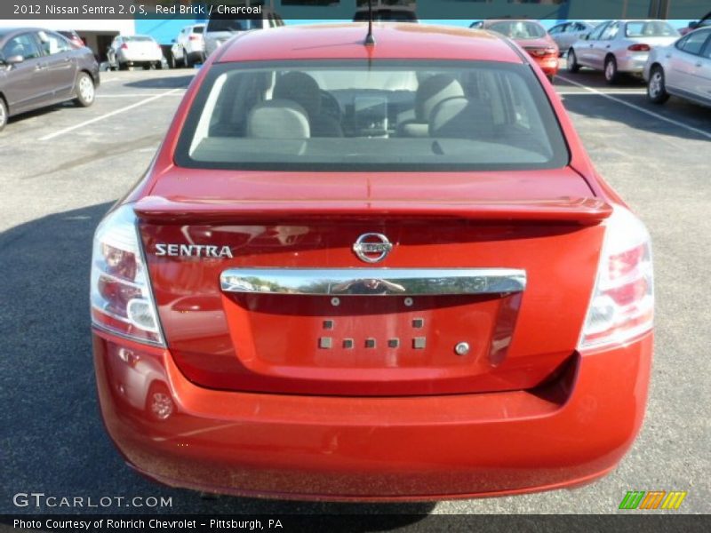 Red Brick / Charcoal 2012 Nissan Sentra 2.0 S