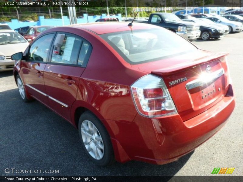 Red Brick / Charcoal 2012 Nissan Sentra 2.0 S