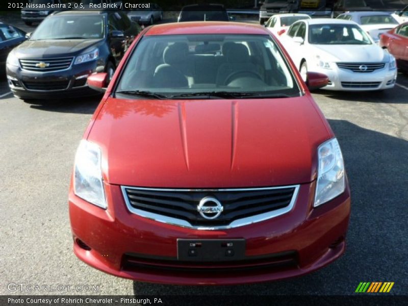 Red Brick / Charcoal 2012 Nissan Sentra 2.0 S