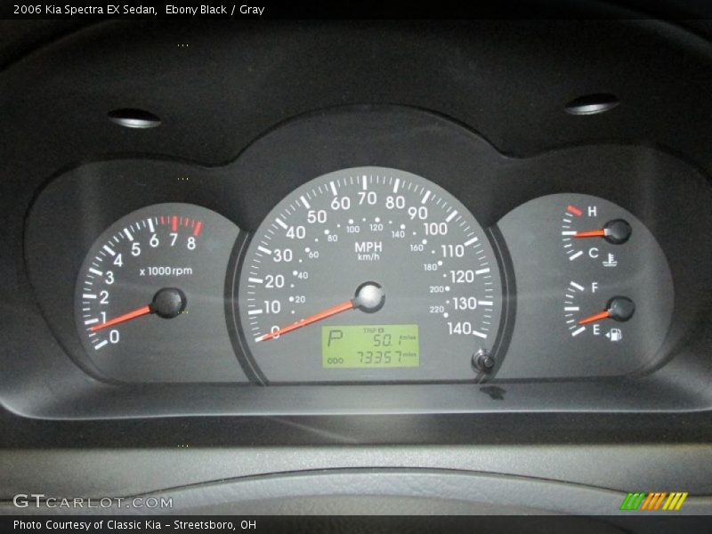  2006 Spectra EX Sedan EX Sedan Gauges