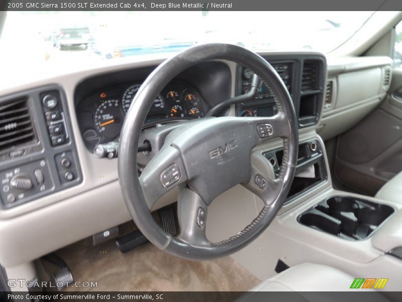 Deep Blue Metallic / Neutral 2005 GMC Sierra 1500 SLT Extended Cab 4x4