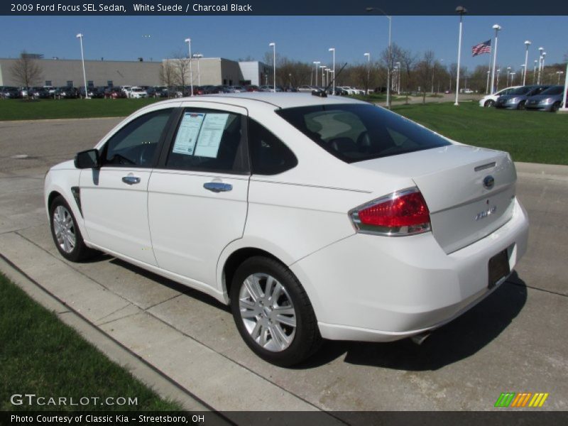 White Suede / Charcoal Black 2009 Ford Focus SEL Sedan
