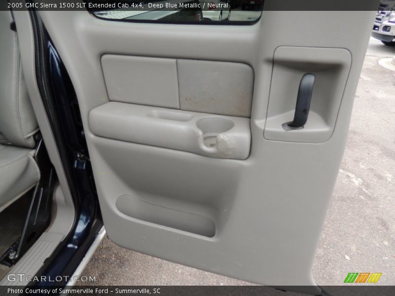 Deep Blue Metallic / Neutral 2005 GMC Sierra 1500 SLT Extended Cab 4x4