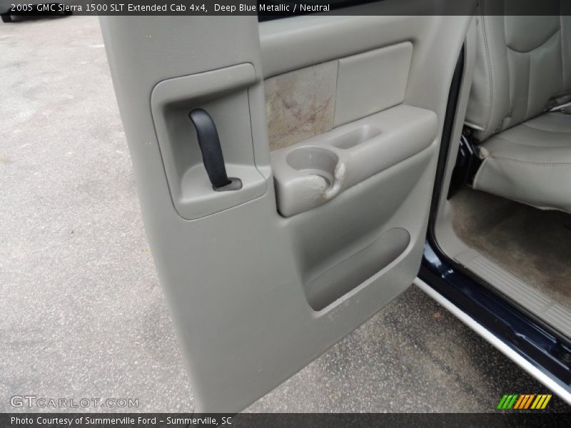 Deep Blue Metallic / Neutral 2005 GMC Sierra 1500 SLT Extended Cab 4x4